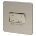 Knightsbridge 10AX 1 Gang Triple Pole Fan Isolator Switch - Brushed Chrome
