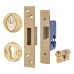 Hampstead BS3621 Euro Deadlock & Double Cylinder - 65mm Case - 44mm Backset - Square - PVD Brass 