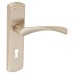Exel Satin Nickel Keyhole Lock Door Handle - Monza Range - 175 x 45mm