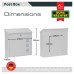 Burg Wachter Aire Postbox - 370 x 364 x 114mm - White