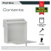 Burg Wachter Aire Postbox - 370 x 364 x 114mm - White