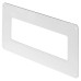 Awenta Rectangular Wall Plate - 204 x 60mm – White