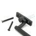 From The Anvil Brompton Knurled Locking Espagnolette Casement Window Handle - Left - Matt Black