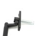 From The Anvil Brompton Knurled Locking Espagnolette Casement Window Handle - Left - Matt Black