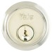 Yale 1109 Replacement Rim Cylinder - Satin Chrome - Keyed to Differ