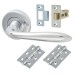 Heritage Brass by M Marcus Sutton Latch Door Handle on Rose Kit - Polished Chrome