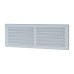 Louvre Vent with Flyscreen - 271 x 95mm - 6600mm² Free Air Flow - White Plastic