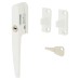 Exel Timber Range Locking Night Vent Wedge Casement Window Fastener - Reversible - White