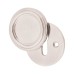 Jedo Covered Escutcheon - 42mm Diameter - Keyhole - Satin Nickel