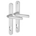 Hoppe Birmingham 1117/3810N uPVC Multipoint Door Handle - Long Plate - 92mm c/c - 44mm door - Silver