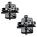Blum CLIP Cruciform Cabinet Mounting Plate - Expando - 3mm Spacing - Steel - Black Onyx - Pair