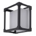 Exel 9W LED Cube Outdoor Up & Down Wall Light - IP54 - 3000K Warm White - Anthracite