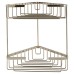 Exel Small Corner Shower Basket - Two Tier - 285 x 255 x 195mm - Polished Stainless Steel  