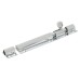 Budget Straight Barrel Bolt - 150 x 38mm - Polished Chrome