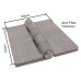 Double Pressed Steel Hinge - 75 x 60 x 4mm - Self Colour Steel - Pair