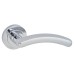 Exel Polished Chrome Door Handles on Round Rose - Carina Range 