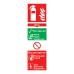 Exel Water Extinguisher Sign - 300 x 100mm - Rigid Plastic