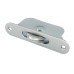 Exel Radius Ball Bearing Sash Window Pulley - 44mm Curved Metal Wheel - Satin Chrome