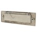 Postal Knocker Letter Plate - 254 x 78mm - Satin Nickel