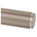 Exel Satin Nickel Reeded Bathroom Door Handle - Lily Range - 155 x 55mm