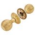 Hampstead Reeded Beehive Mortice Door Knob - 60mm Rose Diameter - Polished Brass Hampstead Reeded Beehive Mortice Door Knob - 60mm Rose Diameter - Polished Brass