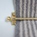Exel Stair Rod with Round Bulb Finials - 900mm Length - Satin Brass