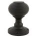 Exel Reeded Beehive Mortice Door Knob - 60mm Rose Diameter - Matt Black Exel Reeded Beehive Mortice Door Knob - 60mm Rose Diameter - Matt Black