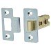 Exel Tubular Latch Pack - 76mm Case - 57mm Backset - 2 x Plain Steel Hinges - Bright Zinc