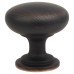 Exel Domed Round Cabinet Knob - 30mm Diameter - Brushed Oil Rubbed Bronze
