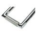 From The Anvil Brompton Rectangular Knurled Door Knocker - 145 x 90mm - Polished Chrome
