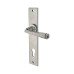Olde Forge Pewter Long Plate Euro Lock Door Handle - Long Plate - York Range - 241 x 48mm
