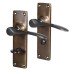 Hampstead Antique Bronze Bathroom Door Handle - Buckingham Range - 152 x 41mm