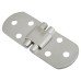 Counter Flap Cabinet Hinge - 80 x 30 x 2.5mm - Satin Chrome - Pair Counter Flap Cabinet Hinge - 80 x 30 x 2.5mm - Satin Chrome - Pair