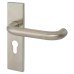 Exel Satin Stainless Steel 19mm Return to Door Euro Lock Door Handle - Square - 47.5mm c/c