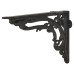 Olde Forge Nouveau Shelf Bracket - 210 x 160mm - Black Olde Forge Nouveau Shelf Bracket - 210 x 160mm - Black