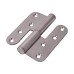 European Style Lift Off Butt Door Hinge - 100 x 89 x 3mm - Right Hand - Sat Stainless Steel - Pair 