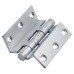 Cranked Ball Bearing Storm Proof Casement Window/Door Hinge - 75 x 3mm - Satin Chrome - Pair