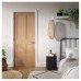 LPD London 4 Panel Unfinished Solid Internal Door - 1981 x 610 x 35mm - Oak