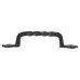 Olde Forge 7mm Twisted D-Bar Cabinet Pull Handle - 120mm Centres - Smooth Black