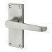 Exel Budget Straight Latch Door Handle Kit - Short Plate - Satin Chrome