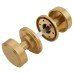 Hampstead Riley Mortice Door Knob - 62mm Rose Diameter - Satin Brass