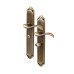 Heritage Brass by M Marcus Antique Brass Bathroom Door Handle - Long Plate - Lara Range - 247 x 48mm