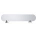 Croydex Romsey Glass Shelf - 590 x 135mm - Polished Chrome