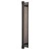 Frelan Hoxton Sturt Cabinet Handle on Fanshaw Backplate - 224mm Centres - Dark Bronze