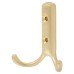 Exel Double Coat Hook - 70 x 56mm - Satin Brass Exel Double Coat Hook - 70 x 56mm - Satin Brass