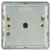 Knightsbridge 1 Gang Screwless Flat Dimmer Plate with Metal Dimmer Cap - Antique Brass