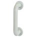 Hoppe AR602/220 Nylon D-Bar Door Pull Handle on Rose - Screw Fix - 220mm c/c - Diamond White