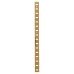 Exel Flat Bookcase Strip - 1829 x 19mm - Electro Brass Plated
