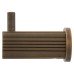Alexander & Wilks Brunel Diamond Reeded Single Coat Hook - 48 x 25mm - Antique Brass
