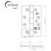 Eclipse Ball Bearing Grade 7 Butt Fire Door Hinge - 102 x 67 x 2mm - Polished Stainless Steel - Pair